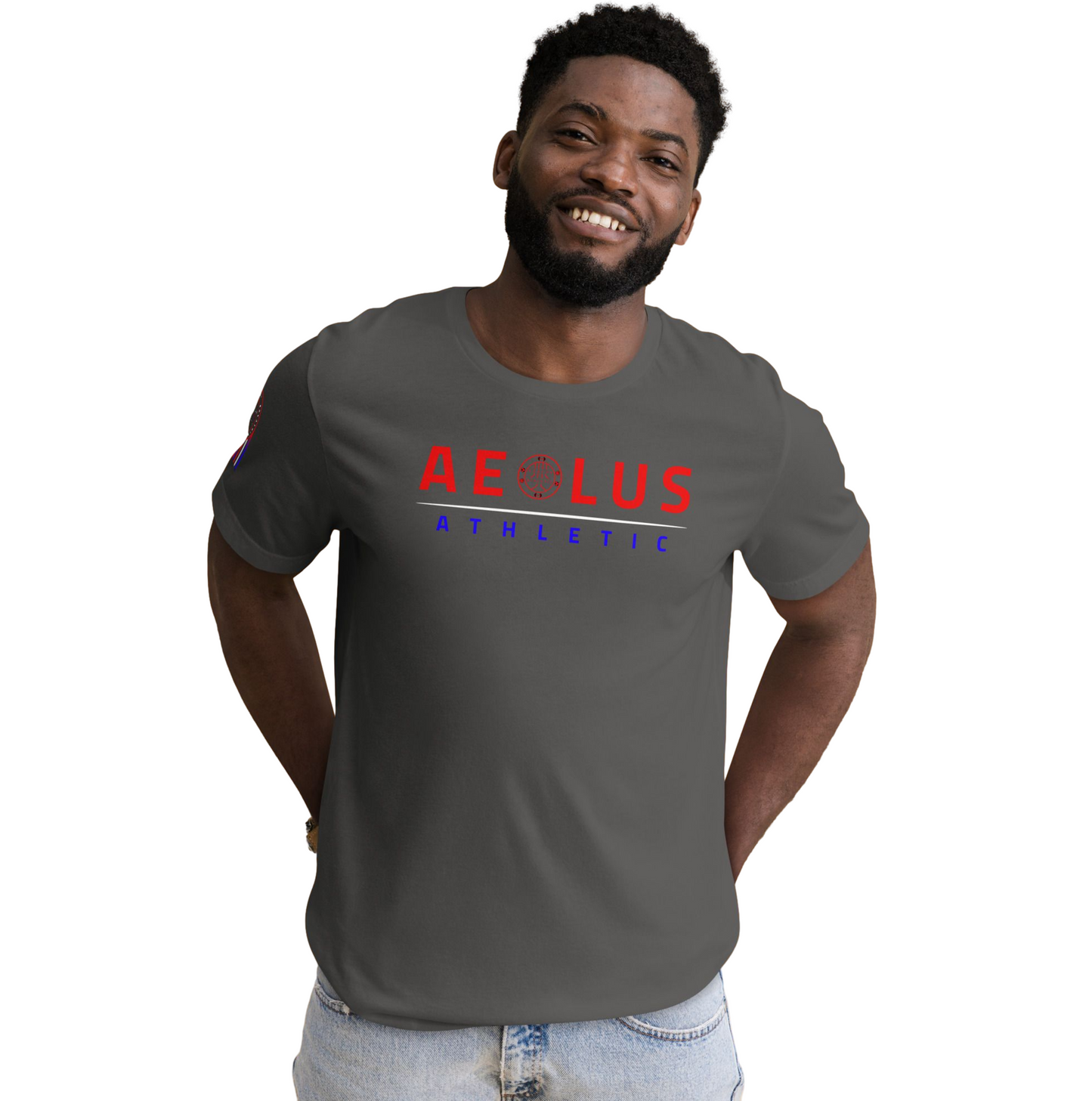 Red, white & Blue - Unisex Training T Shirt, Pre Shrunk Cotton