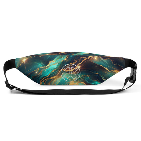 Green and gold marble - Fanny Pack