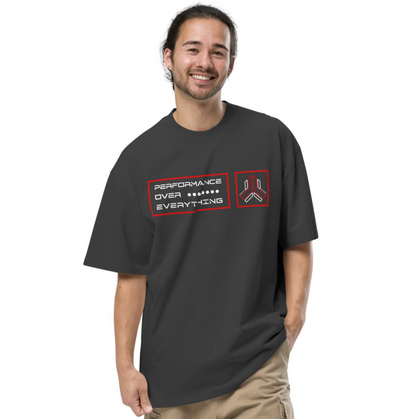 Boxed in Logo - Oversized Vintage Heavyweight Cotton T Shirt