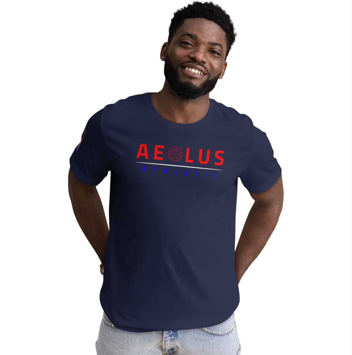 Red, white & Blue - Unisex Training T Shirt, Pre Shrunk Cotton