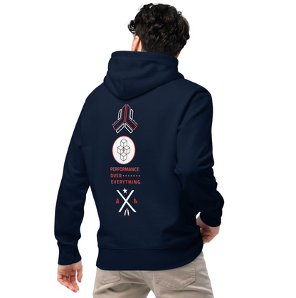The spine of performance Elements - Premium Eco Hoodie – 100% Organic Cotton : Design One