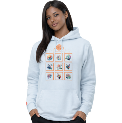 Boxed in flowers - Heavyweight Training Hoodie