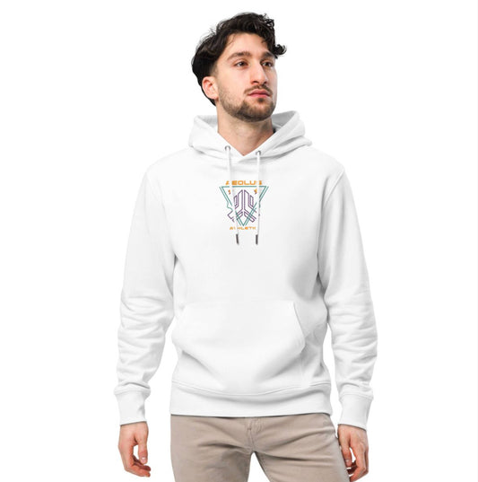 Flower Backline - Unisex essential eco hoodie : Flower One