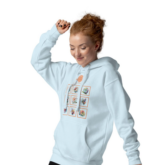 Boxed in flowers - Unisex Hoodie