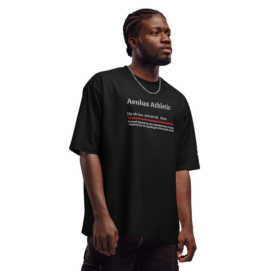 Aeolus Athletic meaning - Oversized heavyweight t-shirt : Embroidery print