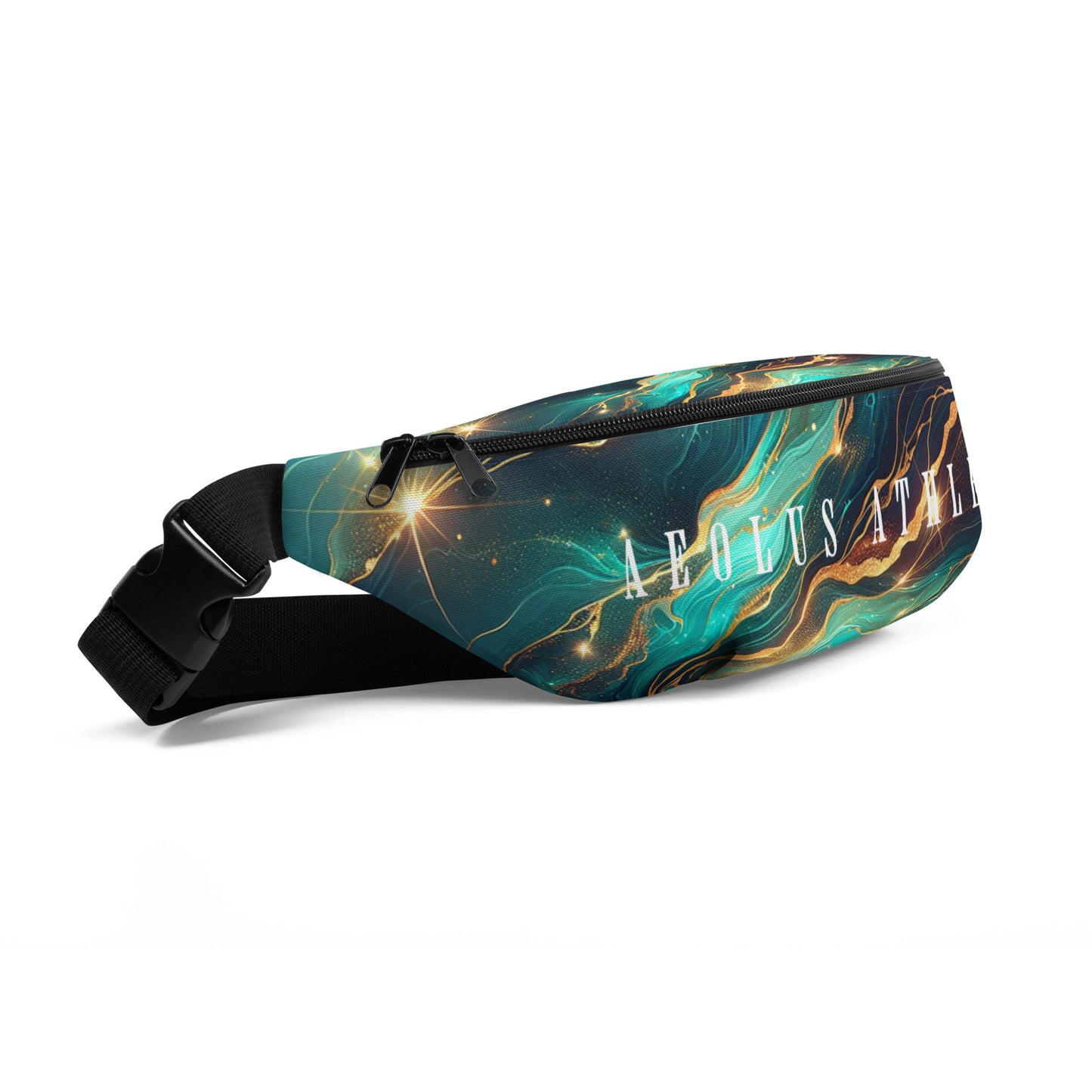 Green and gold marble - Fanny Pack