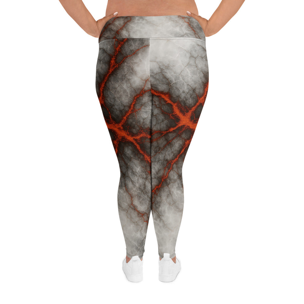 Red lightning in the dark - Plus Size Leggings