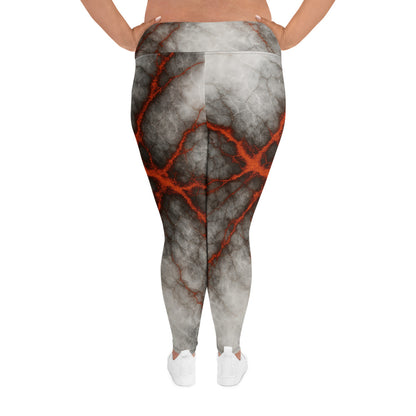 Red lightning in the dark - Plus Size Leggings